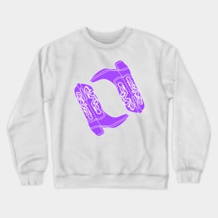 Purple Cowgirl Boots Crewneck Sweatshirt